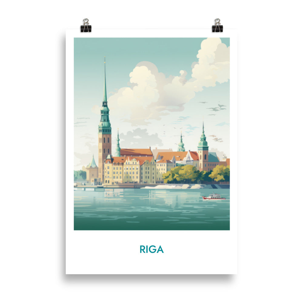 Riga - mit Schrift