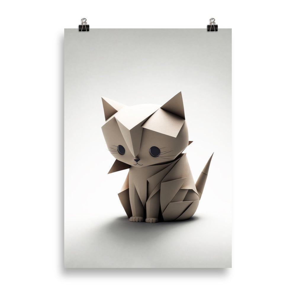 Origami Baby Katze