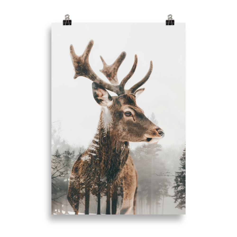 Double exposure deer 4