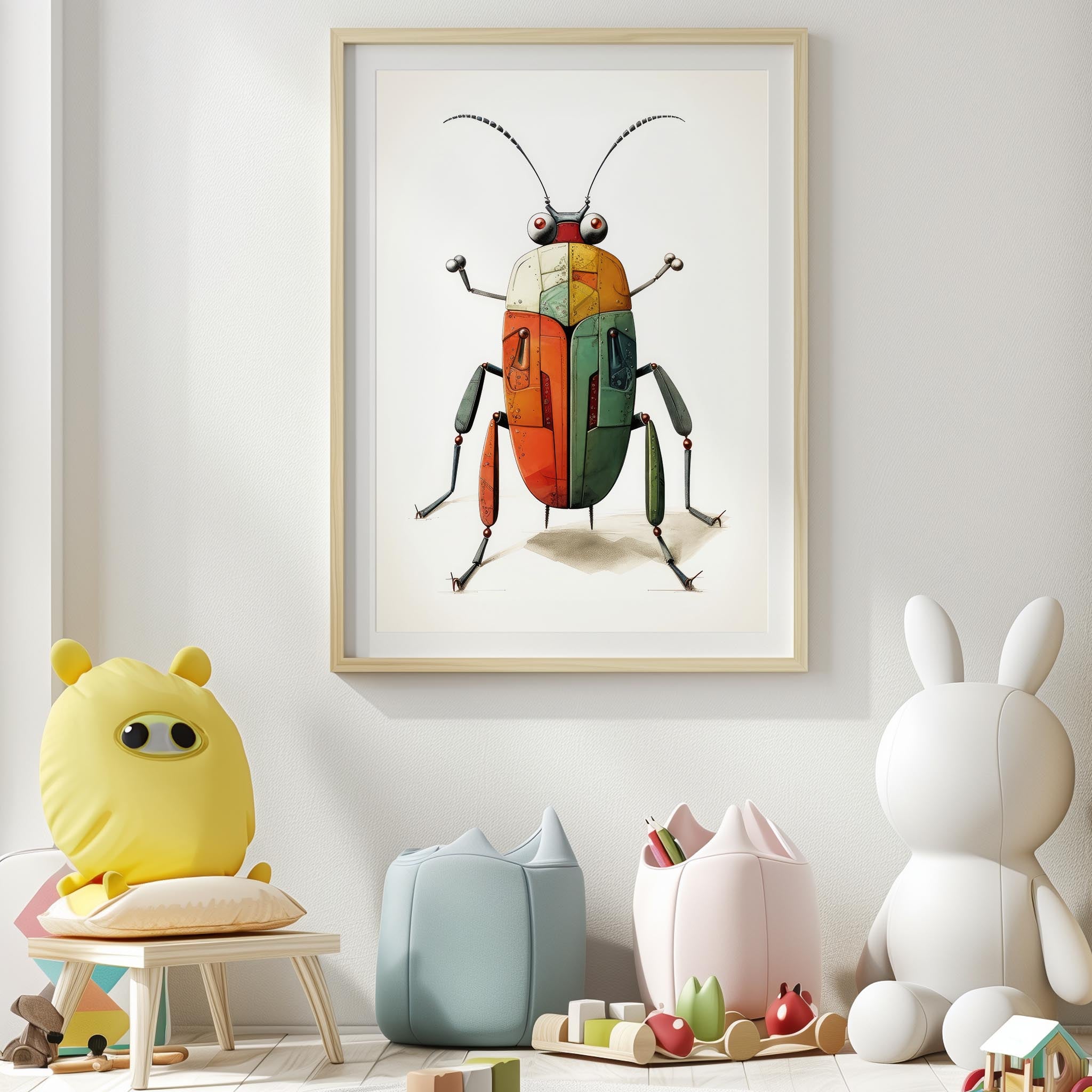 Insectes colorés - 9 modèles d'images imprimables