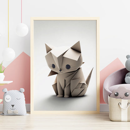 Origami Tierbabys - 9 druckbare Bildvorlagen